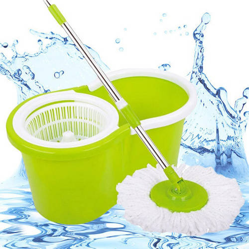 Универсальная швабра с отжимом-центрифугой и ведром Easy Mop Круглая ...