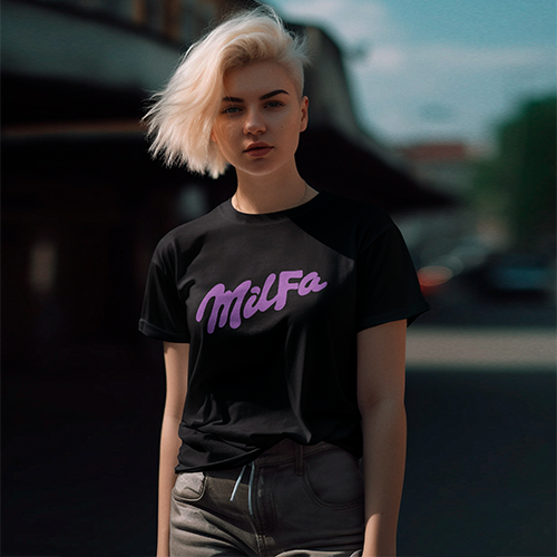 Футболка з принтом Milfa