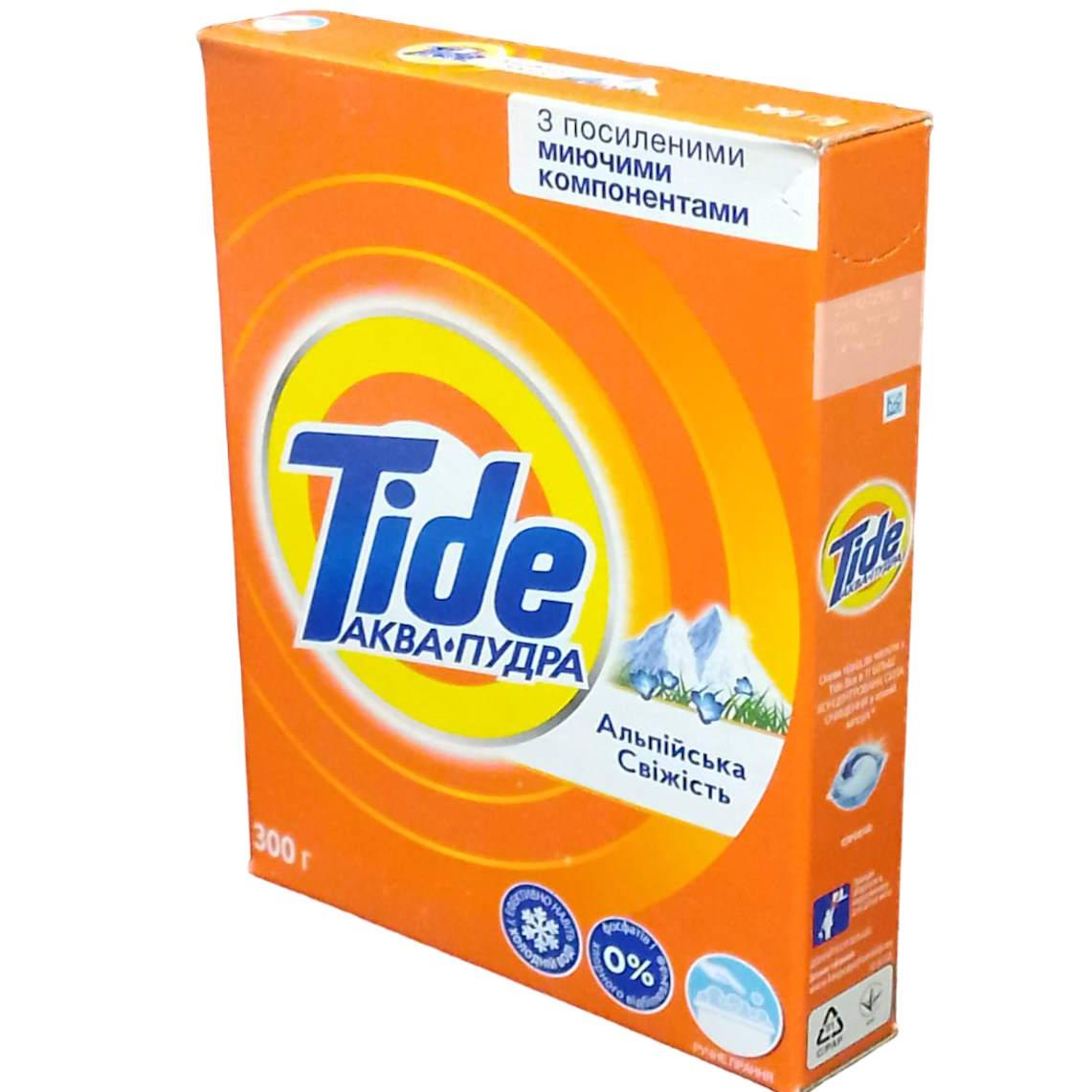 Пральний порошок Tide Аква-Пудра Альпійська Свіжість, для ручного прання, 300 гр