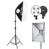 Комплект студійного освітлення з 3-х софтбоксів Profi-light PS-574-3 на 4 патрони E27, фото 3