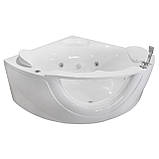 Ванна гідромасажна кутова 1500*1500*630мм акрилова, фото 3