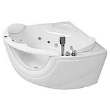 Ванна гідромасажна кутова 1500*1500*630мм акрилова, фото 4