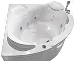 Ванна гідромасажна кутова 1500*1500*630мм акрилова, фото 5