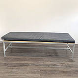 Лавка дерев'яна без спинки 4-х місна з матрацом для укриття та бомбосховищ, фото 2
