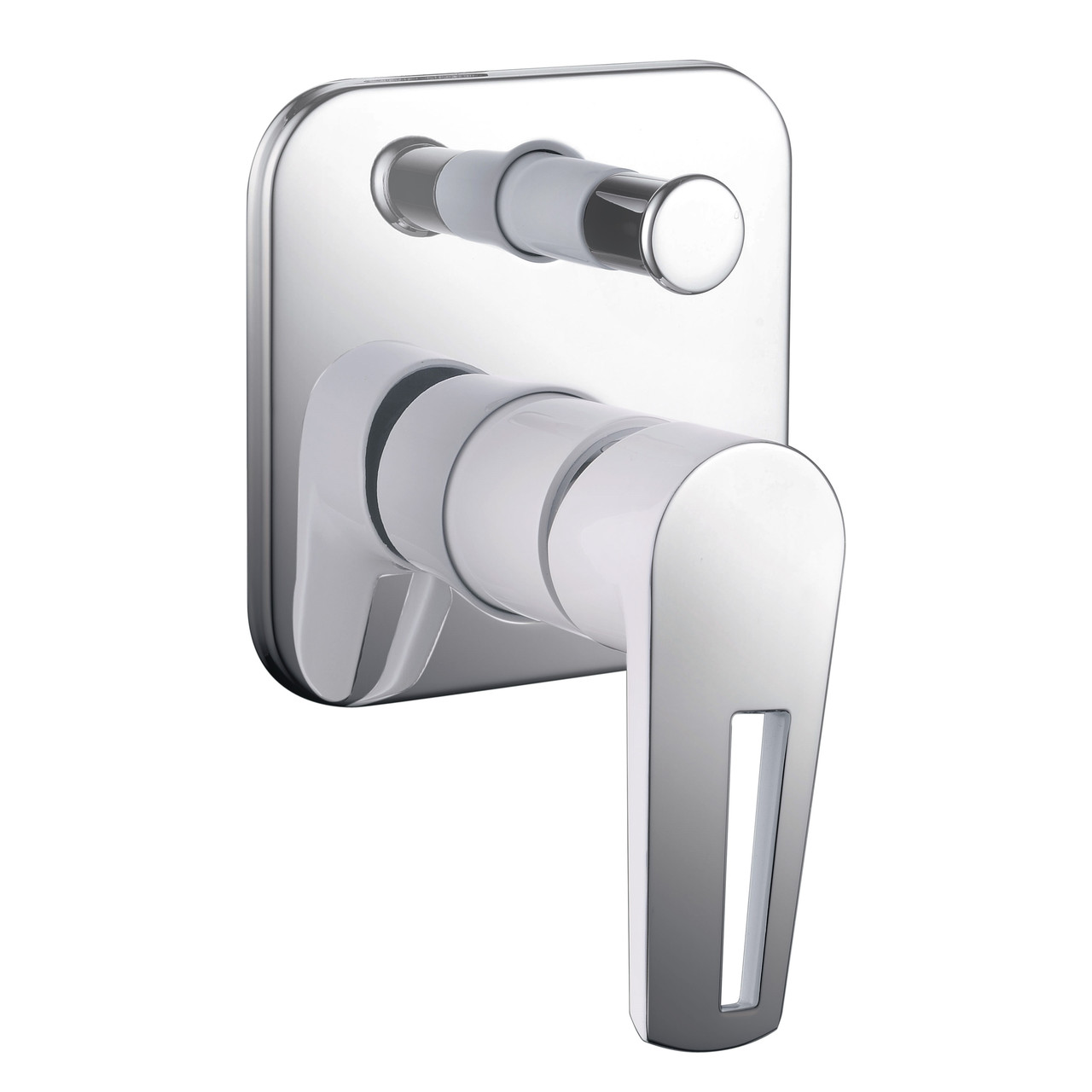 BRECLAV змiшувач прихованого монтажу для ванни, хром/бiлий, 35 мм, фото 1