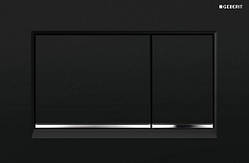 Sigma 30 змивному клавіша, подвійний змив, чорний / хром глянсовий / чорний