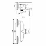 ORLIK змішувач для душа, хром, фото 2