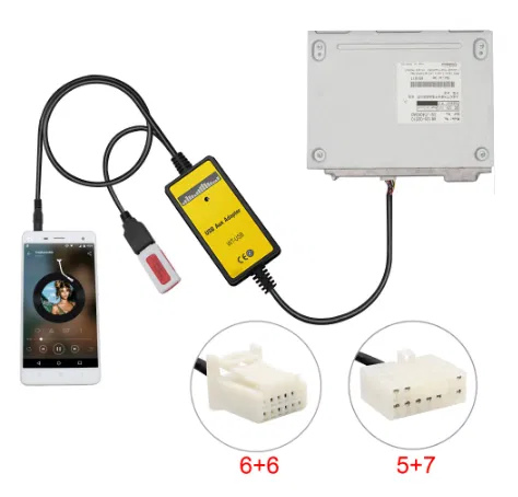 USB AUX адаптер Toyota Lexus MP3 емулятор CD чийнджера 6+6, 5+7 Тойота, фото 1