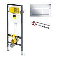 Комплект інсталяції для унітазу Prevista Dry 771973 (3 в 1), клавіша 773717