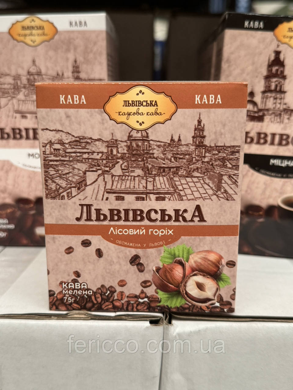 Кава мелена Львівська лісовий горіх ТМ CoffeFan 75 г