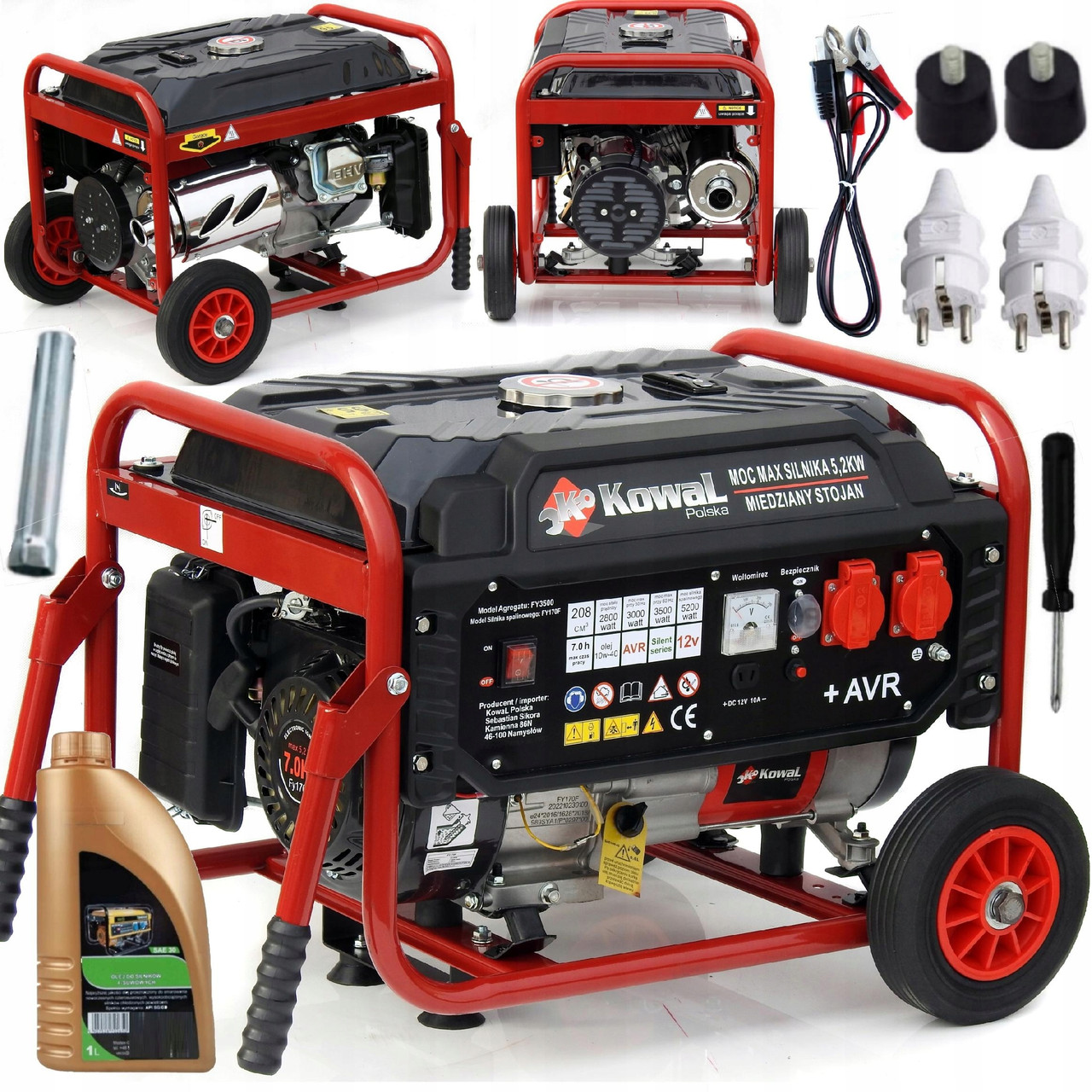 Бензиновий генератор KowaL Polska KVA-7 3500 W 3.0/3.2кВт