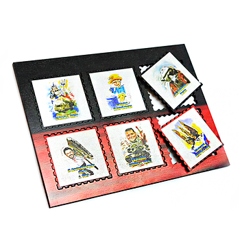 Набір магнітів "Слава ЗСУ", 6 шт. у комплекті Crazy war