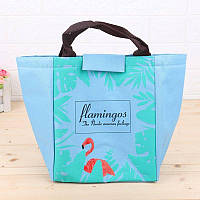 Ланч бег “Flamingo Clip” – блакитний