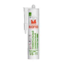 Силікон універсальний BUDPRO US-11 280 мл білий, фото 1