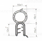 Ущілювач гумовий дверний, фото 2
