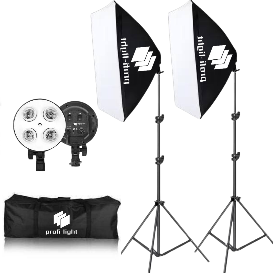 Набір постійного студійного світла 60х90 см Profi-light PS-6942 на 4 патрони E27, фото 1