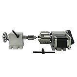 Поворотна вісь nema23 ЧПУ, діаметр 80 мм, 4-х кулачковий, фото 7