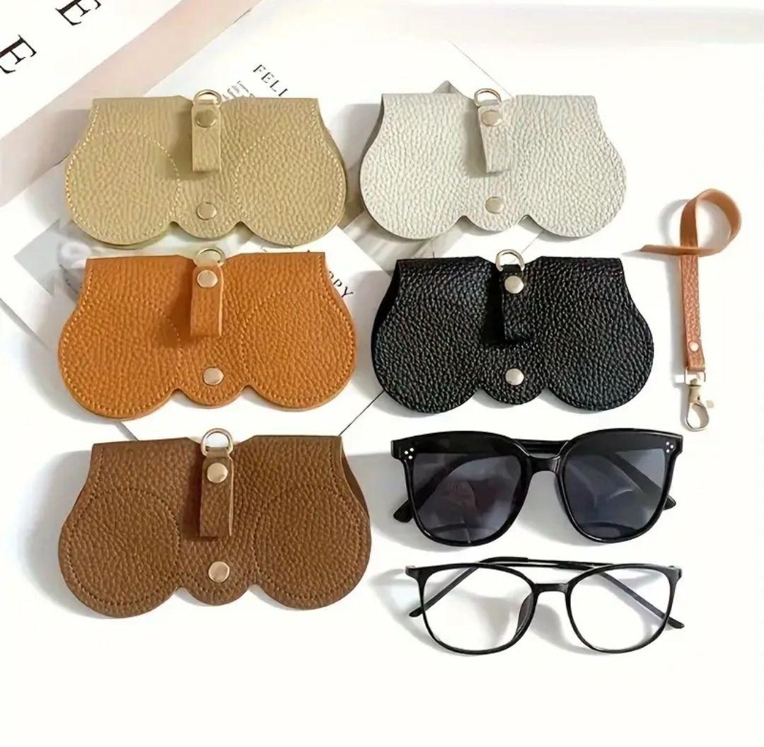 М'який чохол для окулярів, шкіряний чохол для окулярів з екошкіри, фото 1