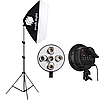 Комплект студійного освітлення з 3-х софтбоксів Profi-light PS-695-3 на 5 патронів E27, фото 4
