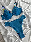 Роздільний синій купальник великих розмірів, фото 5