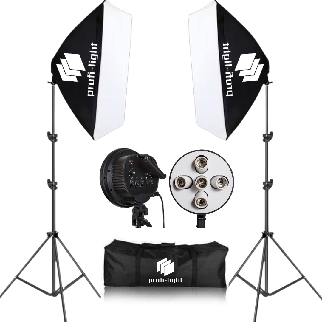Набір постійного студійного світла 60х90 см Profi-light PS-6952 на 5 патронів E27, фото 1