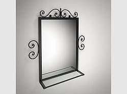 Дзеркало в передпокій настінне Тауер для передпокою у стилі лофт у коридор. Меблі з металу