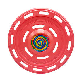 Літаюча тарілка Bambi S0007(Coral) кораловий 22 см, Toyman