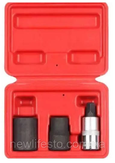 Набір п'ятигранних головок для гальмівних супортів 3од., фото 1