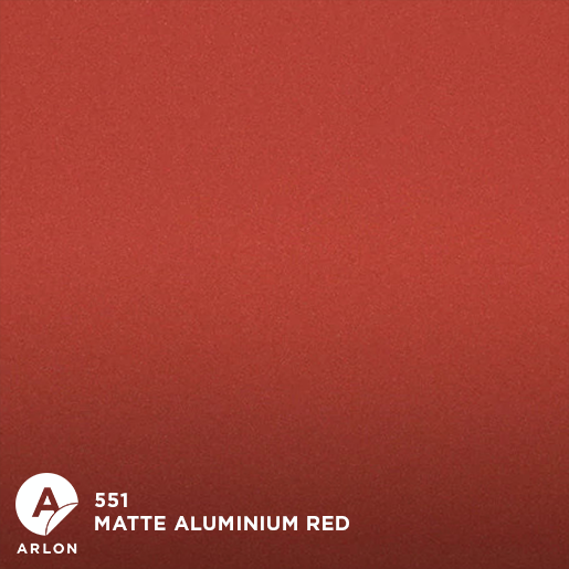 Матова плівка Arlon Matte Red Aluminium 551, фото 1