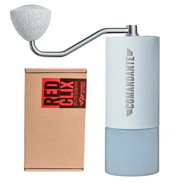 Набір Кавомолка Comandante c40 mk4 з Red Clix Snow White