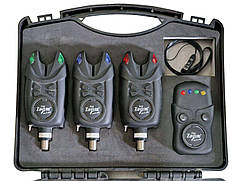 Набір сигналізаторів з пейджером 3 + 1 Carp Zoom Prof-X Bite Alarm Set