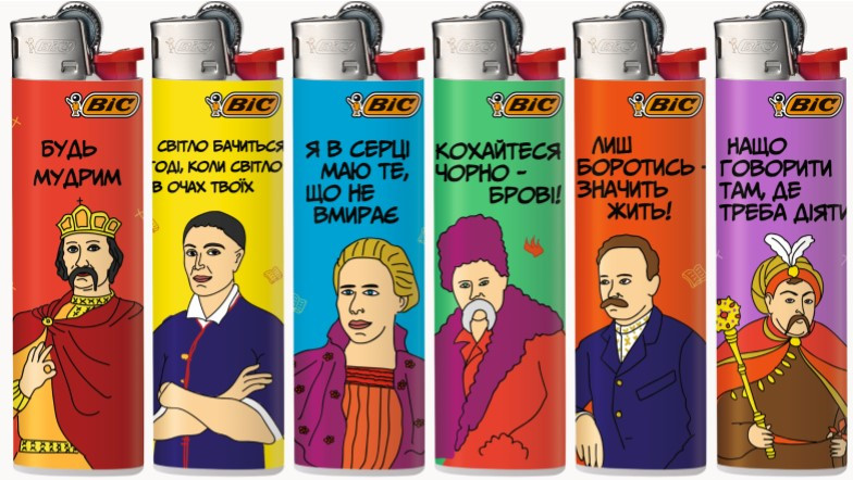 Запальничка J23 постаті (з захистом від дітей) ТМ "BIC" (50 шт/бл)