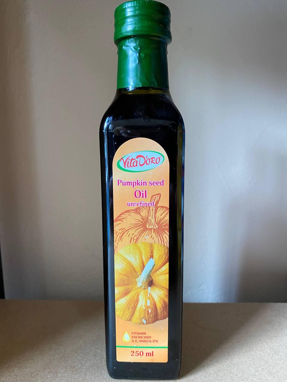 Олія гарбузового насіння Vita D'oro Pumpkin seed Oil 250мл