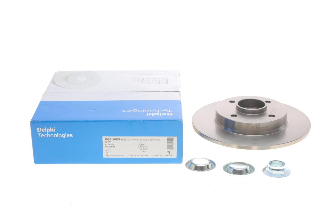 Delphi BG9116RS Диск гальмівний задній Citroen C4 II, DS4; DS DS 4 / DS 4 Crossback; Peugeot 308 I, 308 CC, 308 SW I;