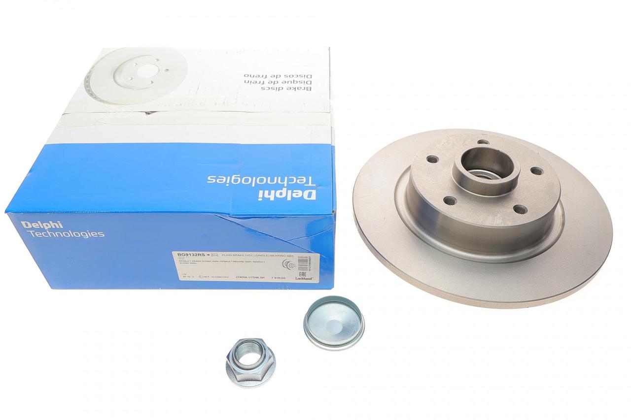 Delphi BG9132RS Диск гальмівний задній Renault Grand Scénic III, Fluence, Scénic III;, фото 1