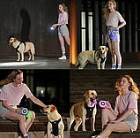 Повідець рулетка для собак з ліхтариком та LED підсвічуванням, 5 метрів, до 40 кг, рожевий, фото 2