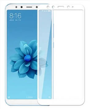 Захисне скло Lion для Xiaomi Mi 6x 3D Perfect Protection Full Glue, Біле