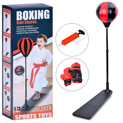 Боксерський набір груша на стійці, мет., підніжка, насос MR 1257