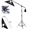 Комплект світлодіодного студійного освітлення із 3-х софтбоксів 50х70 см Profi-light SPS-5713-150 LED, фото 2
