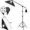 Комплект студійного освітлення з 3-х софтбоксів Profi-light PS-574-3 на 4 патрони E27, фото 2