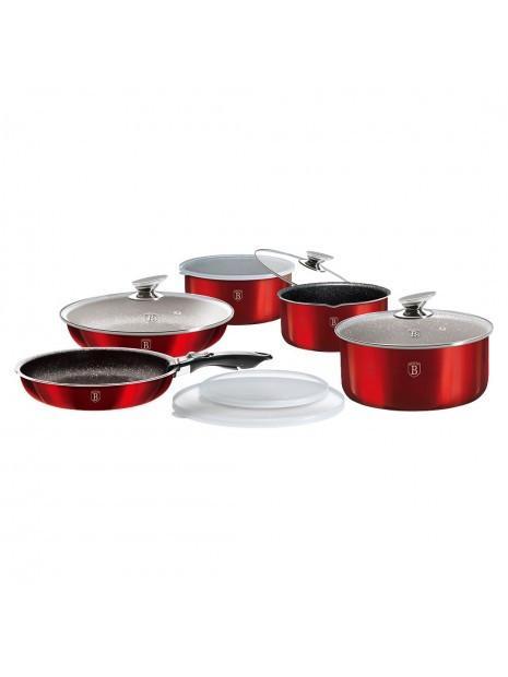 Набір посуду 12 предметів Berlinger Haus Metallic Line Burgundy Edition (BH-1674)
