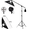 Комплект студійного освітлення з 3-х софтбоксів Profi-light PS-695-3 на 5 патронів E27, фото 2