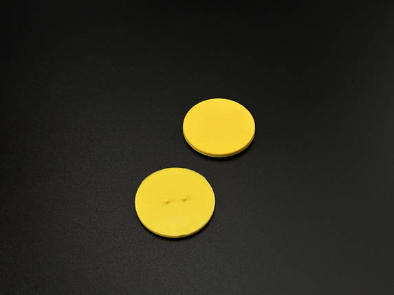 Заготовка під значок 32мм без шпильки. Жовтий, фото 3