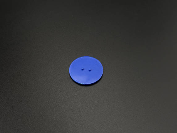 Заготовка під значок 32мм без шпильки. Синя, фото 2
