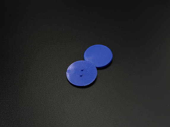 Заготовка під значок 32мм без шпильки. Синя, фото 3