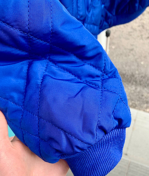 Куртка синя на пуху (yola.baby.shop) 130см, фото 4