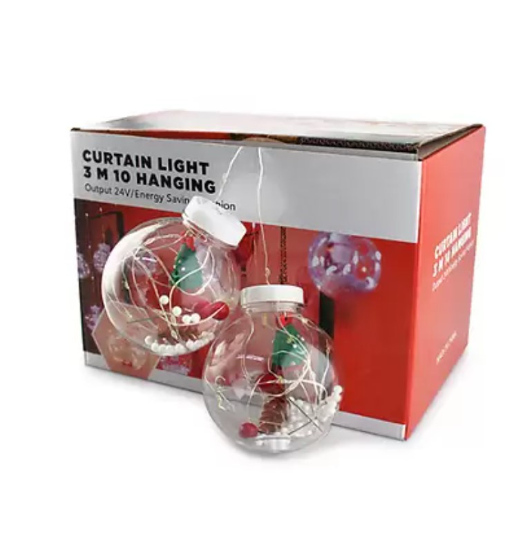 Гірлянда Xmas WW-1 Copper curtain ball lamp 7258 Ялинка, тепле біле світло