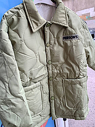 Куртка оливкова на пуху (yola.baby.shop) 130см