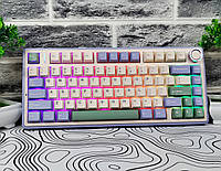 БЕСТСЕЛЕР AULA F75 White-Blue | ІГРОВА БЕЗПРОВІДНА МЕХАНІЧНА КЛАВІАТУРА | RGB | REAPER СВІТЧІ | 3 РЕЖИМИ