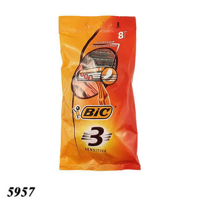 Станок BIC Sensitiv 3 леза 8шт